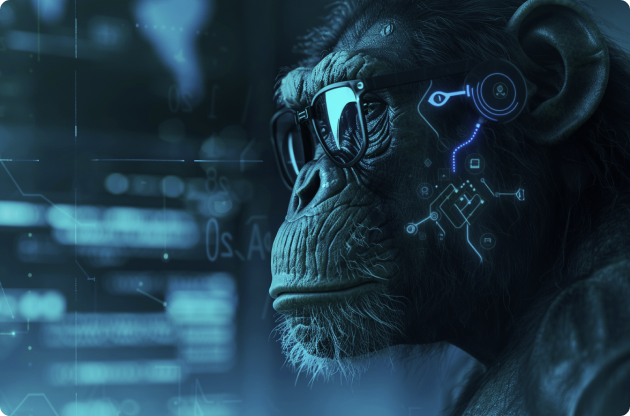 Cool Cyborg Monkey image